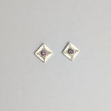Stippled Square Studs