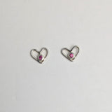 Outline Heart Studs
