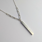 Hammered Bar Necklace