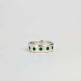 Chrysocolla Wide Stacking Ring
