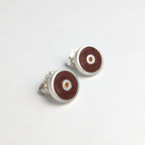 Citrine and Jasper Studs