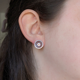 Citrine and Jasper Studs