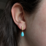 Amazonite Gold Stick Studs