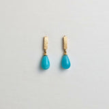 Amazonite Gold Stick Studs