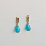 Amazonite Gold Stick Studs