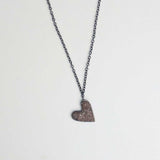 Oxidized Cordate Necklace