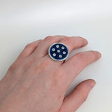 Aquamarine Accented Cocktail Ring