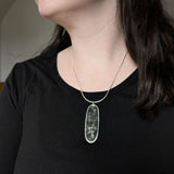 Oval Jet Necklace