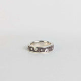 Pink Sapphire Dotted Band