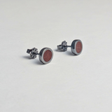 Red Jasper Inlay Studs