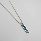 Sapphire Rectangle Necklace