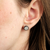 Gemstone Inlay Studs