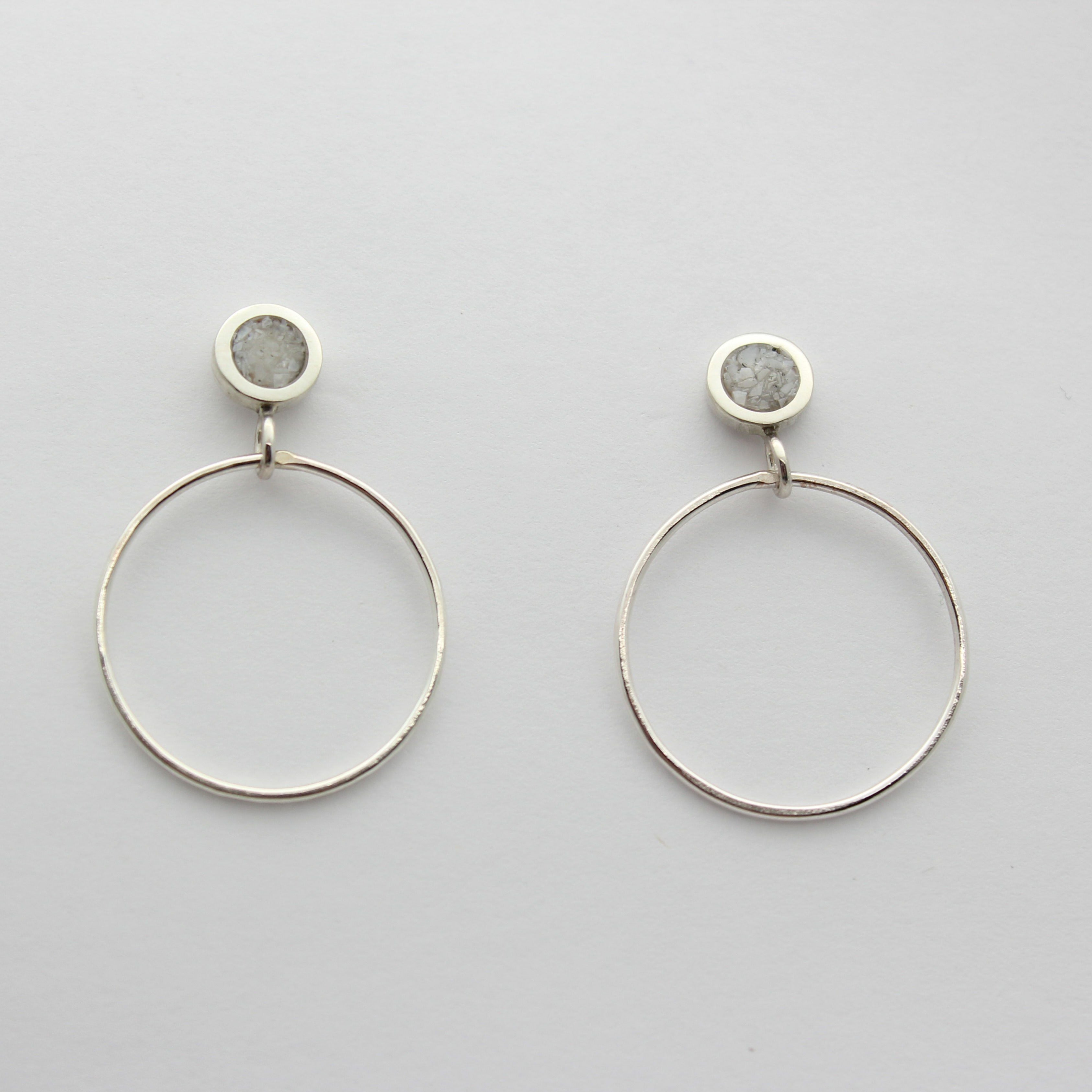 Inlay Stud with Circle Drop