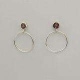 Inlay Stud with Circle Drop